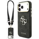 GUESS Etui 4G Big 4G Classic Logo Big Strap Metal Buttons do iPhone 18 Pro / 17 Pro must