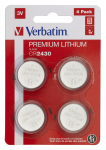 Verbatim LITHIUM BATTERY CR2430 3V 4 PACK CR2430, Single-use