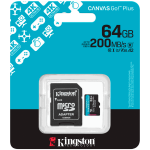 Kingston Canvas Go! Plus MicroSDXC 64 GB Class 10 SDCG4/64GB(bojts iepakojums)