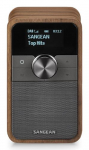 Sangean DDR-8 kompaktne puidust DAB+ ja FM-raadio Bluetoothi vastuvtuga, Vintage Walnut Personal Digital