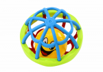 LEAN Toys Sensory Ball Rattle Rubber Elastic Colorful