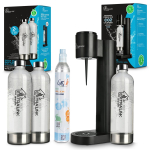 Extralink SMART LIFE PEREEKOMPLEKTI HYDROSPARK MUST SATURAATOR SJ-191B + 3 pudelit 1L + CO2 TSULLINDER 425g