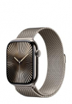 APPLE Sarja 10 GPS + Kellutelevisaatja, looduslik titaan, looduslik Milanese kinnitus, M7Q4QF/A, 46mm