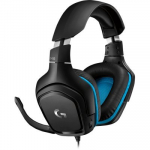 Logitech G432 7.1 Wired Gaming Headset, Black/Blue