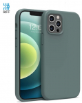 Riff Slim AND amp; Soft Silicone Soft Back Cover Case iPhone 12 Mini Pine Needle Green