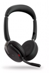 Jabra Evolve2 65 Flex Link380a Bluetooth Wireless AND Wired Headphones, Black