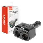 Amio Kahedelise pikustega pistik 2xUSB 1xUSB C 12/24V max 200W -04173