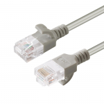 MicroConnect U/UTP CAT6A Slim 0.15M Grey
