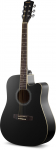 Kisai Teraskieleline akustiline kitarr (AG41BL), 41"" steel cutaway