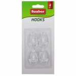 Sauber Konksud 4tk 2,3x4cm, cmovaalsed lbipaistvad