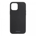 ONSALA Mobile Cover Silicone Black iPhone 12 / 12 Pro