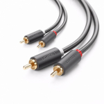 UGREEN 30747 AV104 2x RCA mehest 2x RCA meesse 1 m must