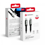 USB-C kaabel USB-C Forcell F-Energy QC4.0 PD 5A 240W Cafule 2 m C263 must