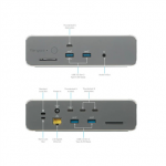 TARGUS Thunderbolt 5 Kolmekordne Videoportaal 8K EcoSmart Dock 140W EPR-ga |