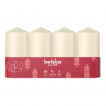 bolsius Silindriknlad 4 tk, 100x48 mm, kreemjas