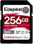 KINGSTON Canvas React Plus 256 GB UHS-II SDXC-mlukaart (SDR2/256GB)