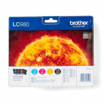 BROTHER LC-980VALBPDR tindikassett 4 tk Originaal Must, Tsaan, Magenta, Kollane