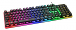 Deltaco GAM-021-RGB-DE klaviatuur Gaming USB QWERTZ Saksa Must