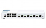 QNAP QSW-M408-4C vrguliitseja, haldatav L2 Gigabit Ethernet (10/100/1000), valge
