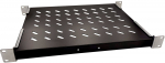 Lanview 1U 19"" D=600MM FIXED SHELF BLACK