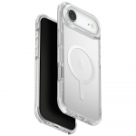 uniq IPhone 17 Air Magclick laadimiskaabel valges kaitsekohas