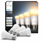 Philips Hue LED-nutiklamp, valge atmosfr, E27, 810 lm, 4-pakend (929003854808)