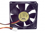 Gembird FANCASE Fan for PC Case 80mm x 80mm x 25mm, Black