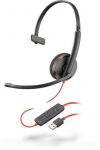 Poly Blackwire C3210 Mono USBA Black Headset