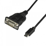 StarTech.com USB-C seriaadapterkabel 16 (40cm) - USB tp C RS232 (DB9) muundekabel - USB-C seriakaabel PLCs, skannerite, trkimistrite jaoks - M/M - Windows/Mac/Linux