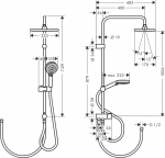 Hansgrohe Vernis Shape 230 1jet Reno Chrome