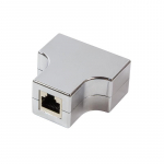 LogiLink Modular Coupler RJ45 to 2 x RJ45, F/F, metalized