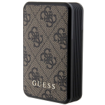 GUESS Powerbank 18W GUPB10DP4GEGW 10000mAh brzowy/pruun 4G nahast metallist logo
