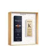 Krastase Iconics Toitumist Toetav Komplekt: 8H Magic Night Serum Niasinamiidiga ja Elixir Ultime juukseeen, reisiversioon