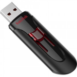 SANDISK UFM 64GB USB CRUZER GLIDE 3.0 USB-mluseade USB Type-A 3.2 Gen 1 (3.1 Gen 1) Must, Punane