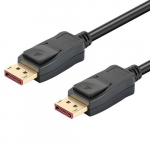 Techly DisplayPort 1.4 henduskabel, St./St., 3m, must