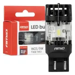 Amio LED-knt LumiTec T20D 7443 W21/5W 12V FULL CANBUS valge 1 tk -04687