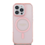 GUESS IML Glitter Ring MagSafe mbris Apple iPhone 16 Pro jaoks