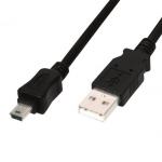 Digitus USB 2.0 hiskabel tp A - mini B, St/St, 1.8m, slmikud
