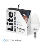 Lite Bulb Moments valge AND vrviline ambits (RGB) E14 lambid - 3-pakett
