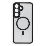 Samsung S26 FE jaoks: Tielikult matt MagCover, MagSafe-compatible, must