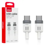 Amio -03908 andmelekut ja laadimiskaabel | USB-C kuni USB-C | 60W | 1m