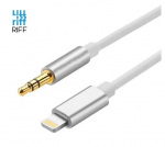 Riff KY-122 Helikaabel Lightning Aux 3,5 mm 1 m Valge