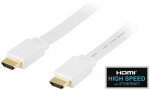 Deltaco HDMI-HDMI Ethernet 1m valge
