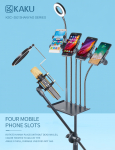 iKAKU KSC-352 Multi-Camera Mobile Streaming Karaoke Tripod Black