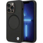 BMW BMHMP14XSILBK2 iPhone 14 Pro Max 6.7" tarny/must Signature Liquid Silicone MagSafe allkiri