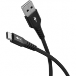 Goobay USB-C USB-A Supersoft Tekstiilkaabel Metallist Pistikute Koos | 74526 | USB-C USB-A