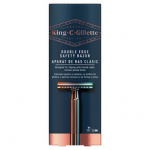 Gillette Kingi Double Edge Safety Razor - Shaver + 5 reservehambaid
