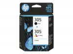 HP 305 Sort Farve (cyan, magenta, gul) Blk 6ZD17AE#301