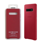 Samsung Galaxy S10+ Leather Cover Red