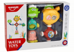 LEAN Toys Overflow Bath Water Toy Robot Suction Cups